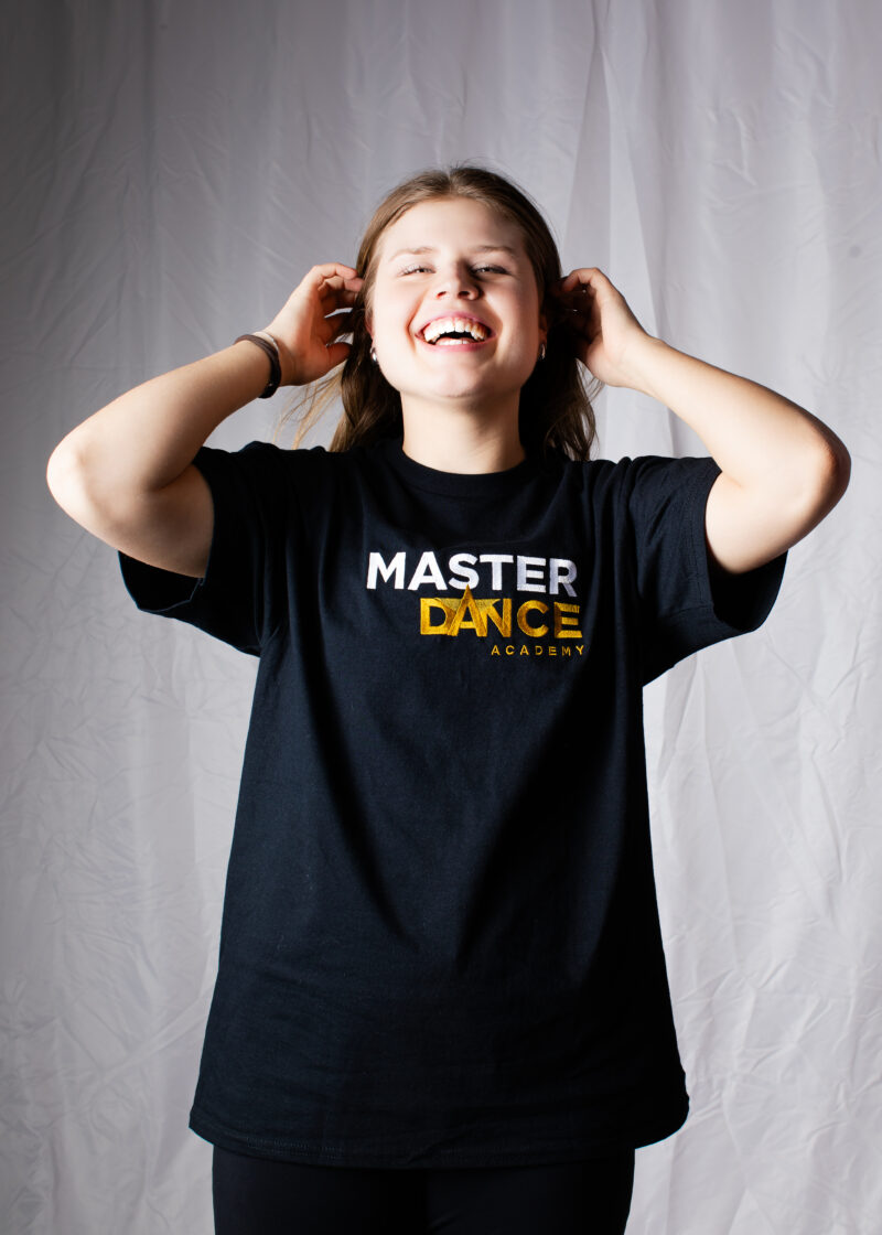 T-shirt MASTER DANCE z haftem - czarny - obrazek 2