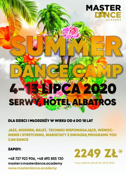 MASTER SUMMER CAMP 2020 - letni obóz taneczny!