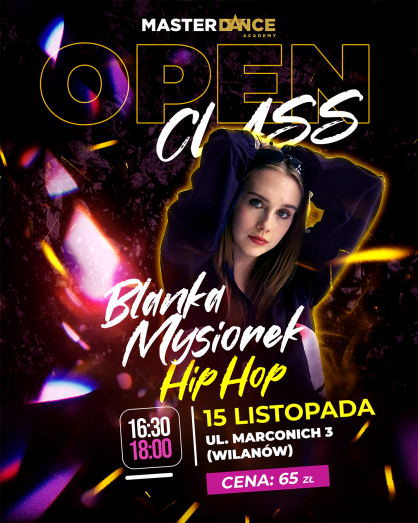 🔥 JESIENNA SERIA WARSZTATÓW HIP-HOPOWYCH W MASTER DANCE SPACE 🔥