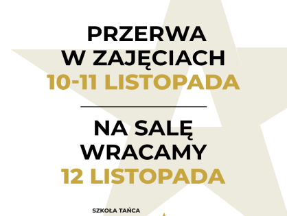 PRZERWA W ZAJĘCIACH