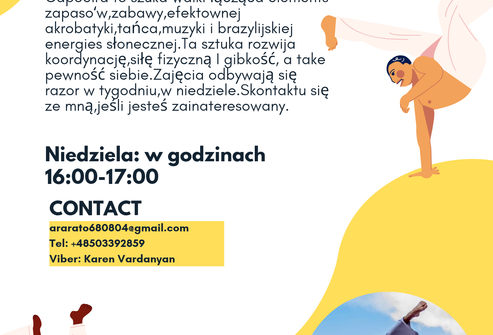 Capoeira dla młodzieży 12+ na Wilanowie